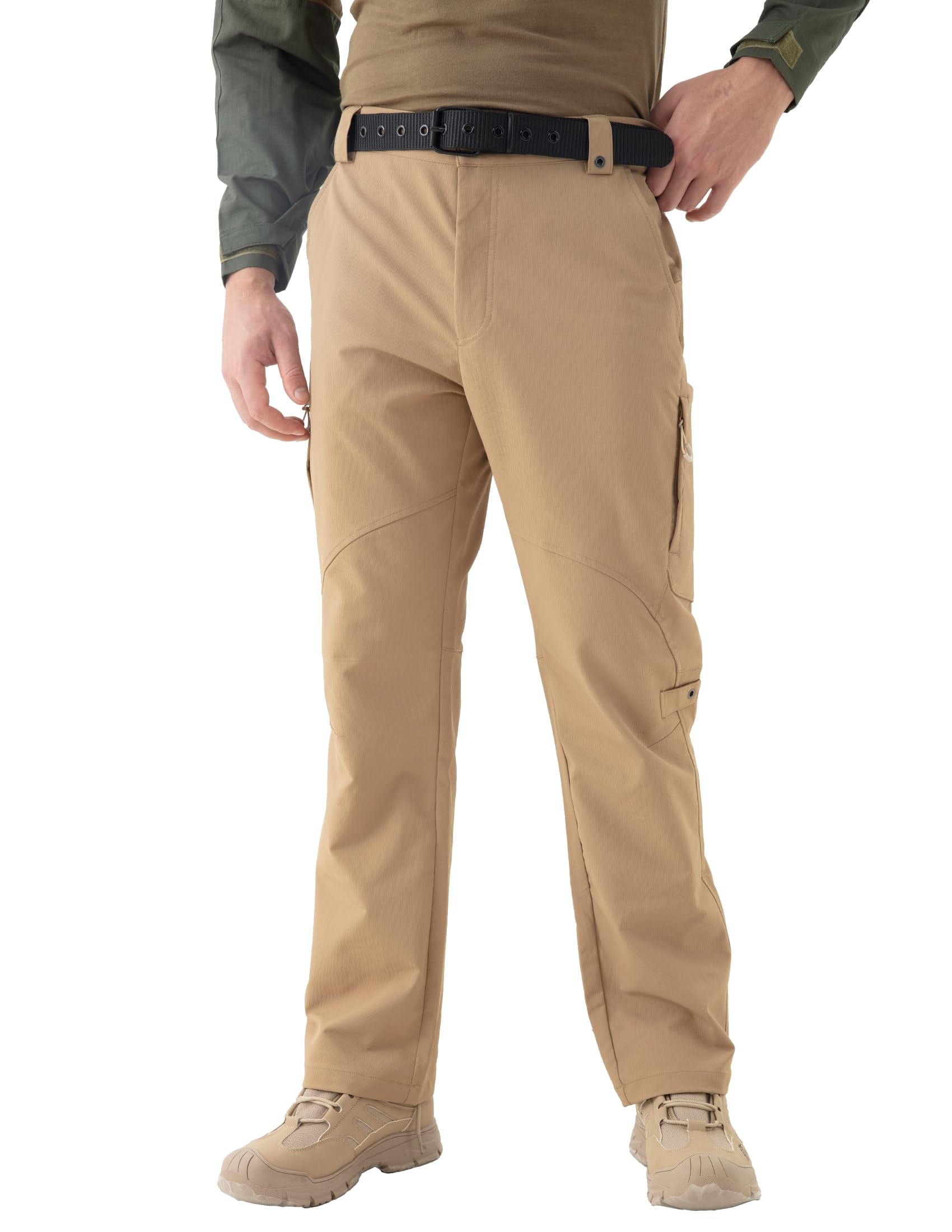 Photo 1 of MagnaMan Men's Stretch Tactical Pants – Water Resistant Ripstop Cargo Pants for Men, Outdoor Hiking Work Utility EDC Use Yellow