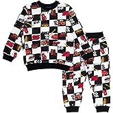 Disney French Terry Sweatshirt and Jogger Pants Outfit Set Toddler to Big Kid Sizes (2T - 10-12)