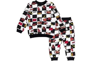 Disney French Terry Sweatshirt and Jogger Pants Outfit Set Toddler to Big Kid Sizes (2T - 10-12)