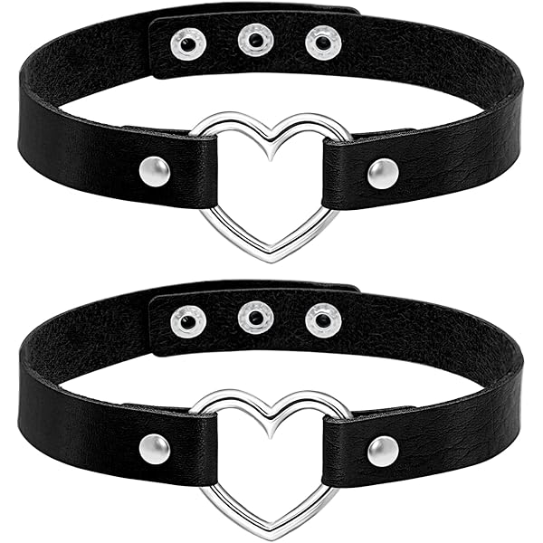 Amazon.com: eYLun Women Leather Choker Collar Necklace