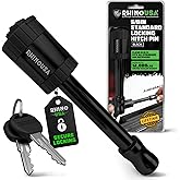 Rhino USA 2¡± Trailer Hitch Pin ¨C Patented Locking Receiver Pin for Class III/IV Hitches ¨C Weatherproof, Anti-Theft, Debris-Pr