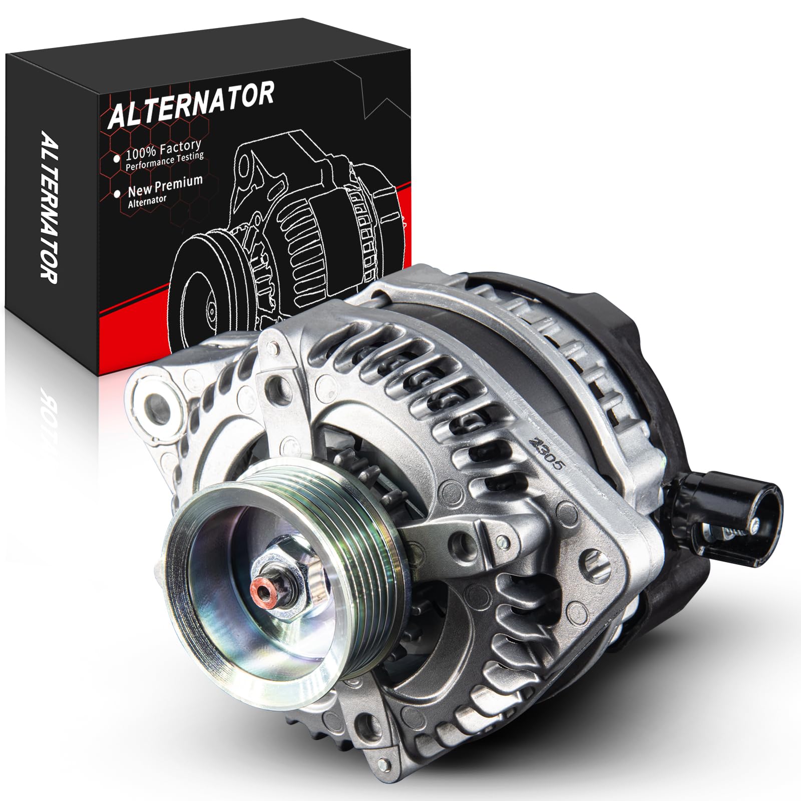 Photo 1 of AOTPAT Upgraded Alternator for:-Honda Pilot 2009 2010 2011 3.5L, Odyssey 2008-2010 3.5L, for:-Ridgeline 2009-2011, for:-Acura MDX TL TSX ZDX, 12V 130Amp Clockwise 6-Groove Pulley, OE# 31100-RGW-A01