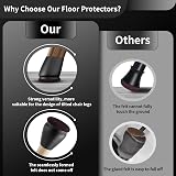 MAYZOLOP 32Pcs Chair Leg Floor Protectors 1.25in Black Felt Pads view 4