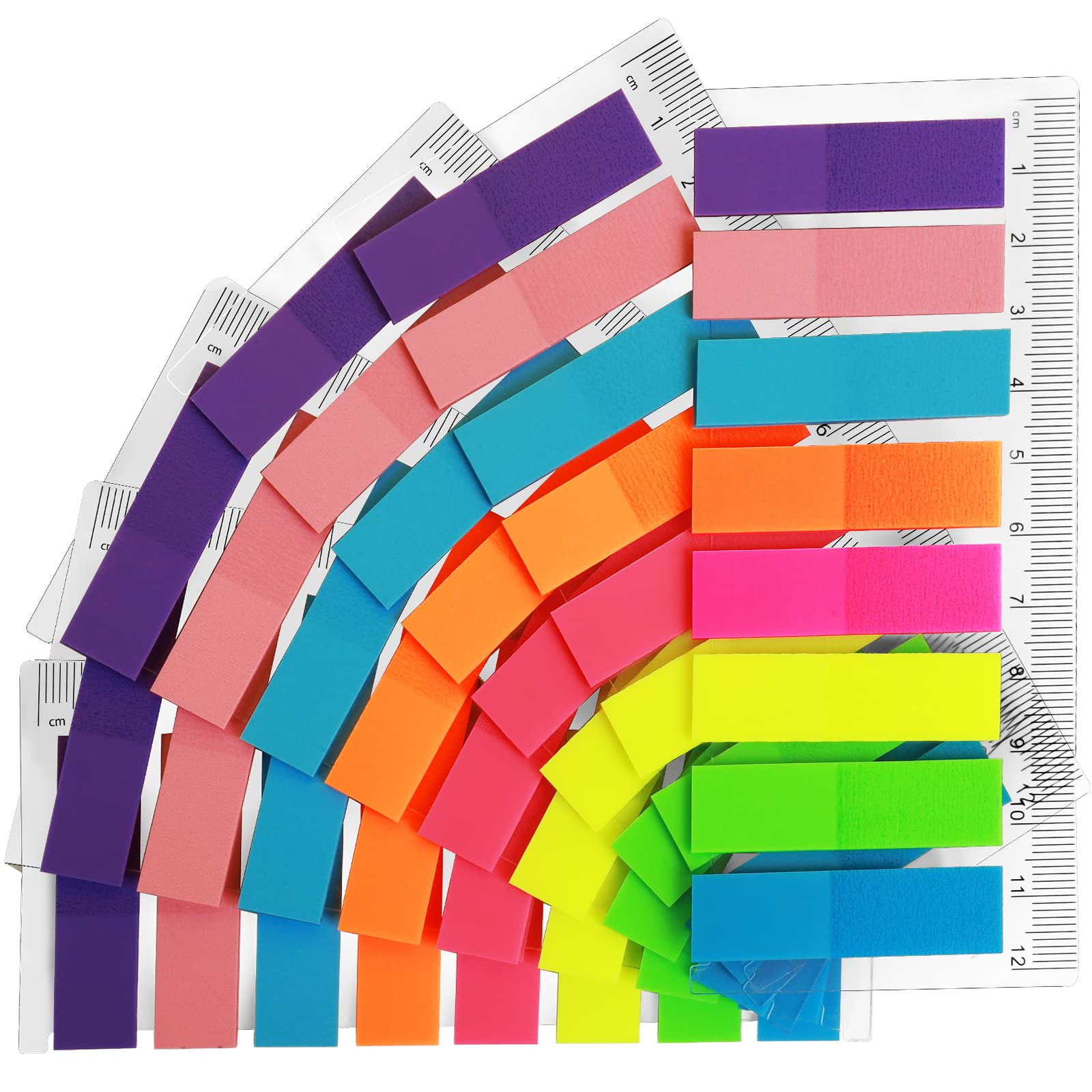 FANDAMEI 8 Colors Writable Index Tabs - 960pcs Small Sticky Notes Flags for School, Office, Mini File Tabs, Reading Notes & Book Markers