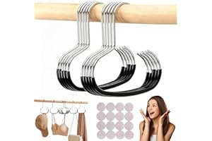 Durable Steel Hangers: Maximize Closet Space with Versatile Storage, Stainless Hat Hanger Set, Hat Organizer, Hats Rack Close
