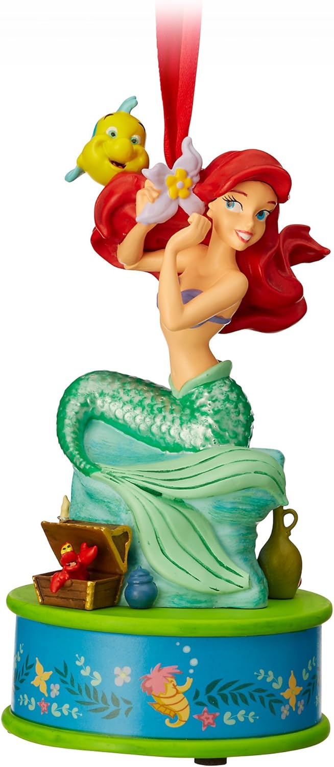 Disney Ariel Singing Sketchbook Ornament - The Little Mermaid, Multi Color