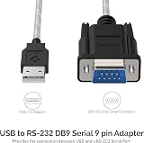 SABRENT USB to RS232 DB9 Cable SBT-USC1K Prolific PL2303 Chipset view 2