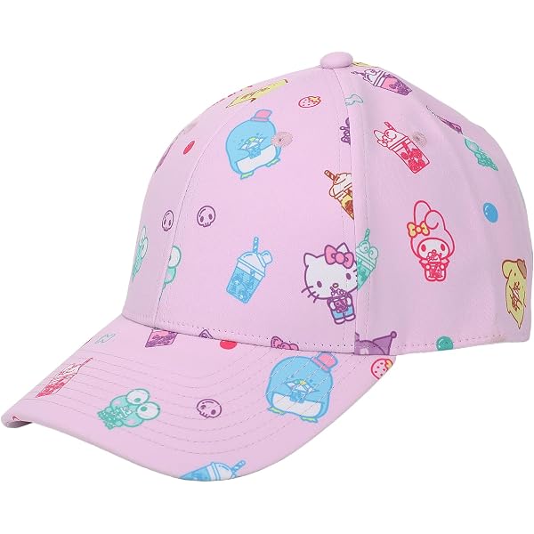 Berretto Da Baseball Ufficiale My Melody – Rosa Con Finestra Di Rose, Taglia Unica Regolabile