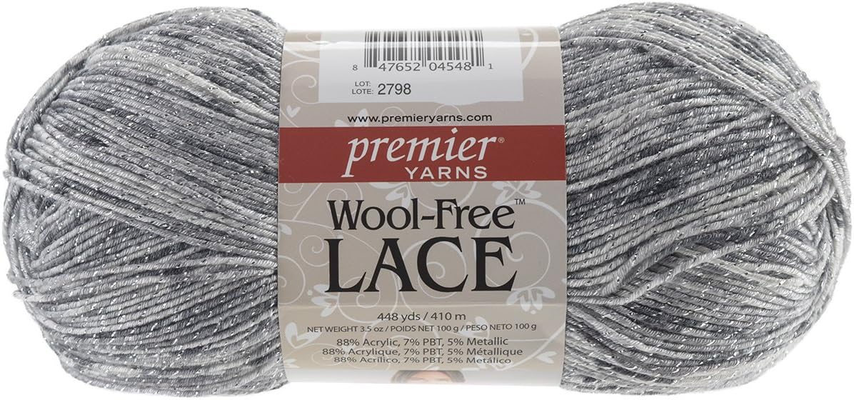 Premier Yarns WoolFree Lace YarnTarnished Silver, Other