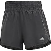 adidas Womens Pacer Training 3-Stripes Woven High-Rise Shorts
