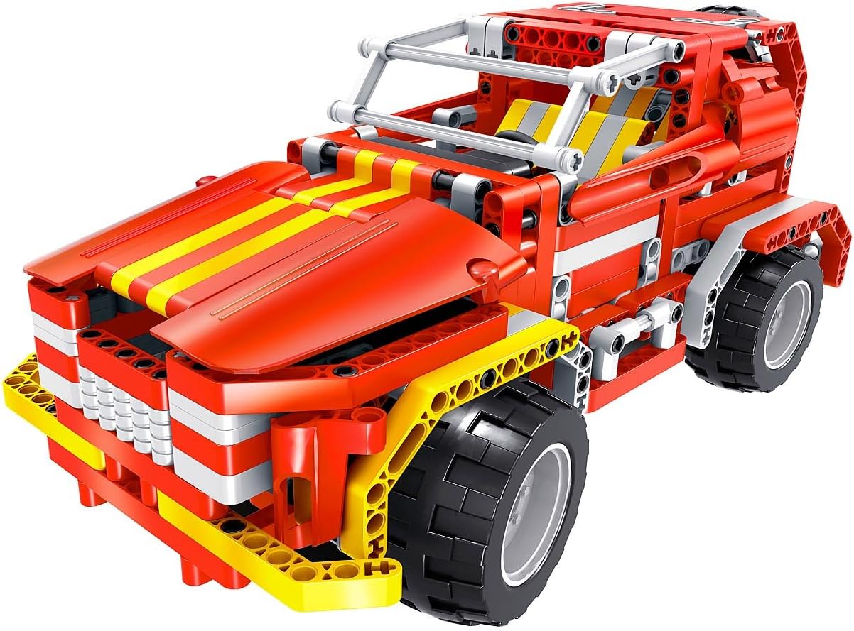 Tekno Toys Active Bricks RC 2 in 1 Sports Utility Vehicle and Roadster, red 85000011