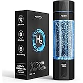 MOVOCA Upgrade Hydrogen Water Bottle, Up to 6400PPB Hydrogen Water Generator -SPE PEM Tech, 7OZ Food-Grade PC Hydro Water Machine, Health Care Gifts for Husband, Wife, Family, Friends, Travel