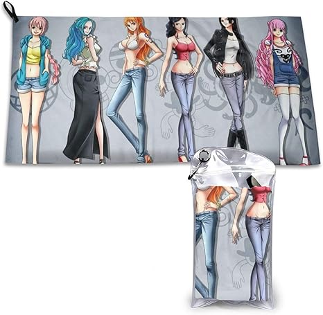 Amazon Hao Jinsun One Piece ワンピ フェイスタオル 速乾タオル スポーツタオル ぜいたく ファッション アウトドア スポーツ用 カラビナ 収納バッグ付き 吸水速乾 抗菌防臭 薄くて軽い 運動タオル 冷却タオル 40x80cm フェイスタオル ホーム キッチン オンライン通販