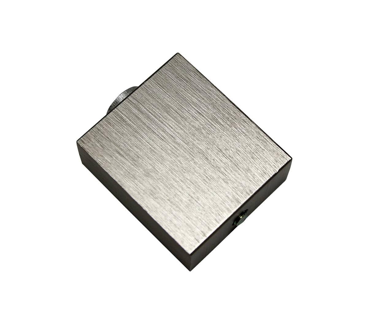 Gardinia Ceiling support for Luxor rectangular brushed steel 35 x 14mm