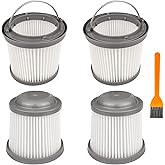 4 Pack PVF110 Replacement Filter for Black and Decker Handheld Pivot Vacuum BDH2000PL BDH2020FLFH PHV1410 PHV1810 PHV1210 BDH2020FL, Washable Hand Vac Filters