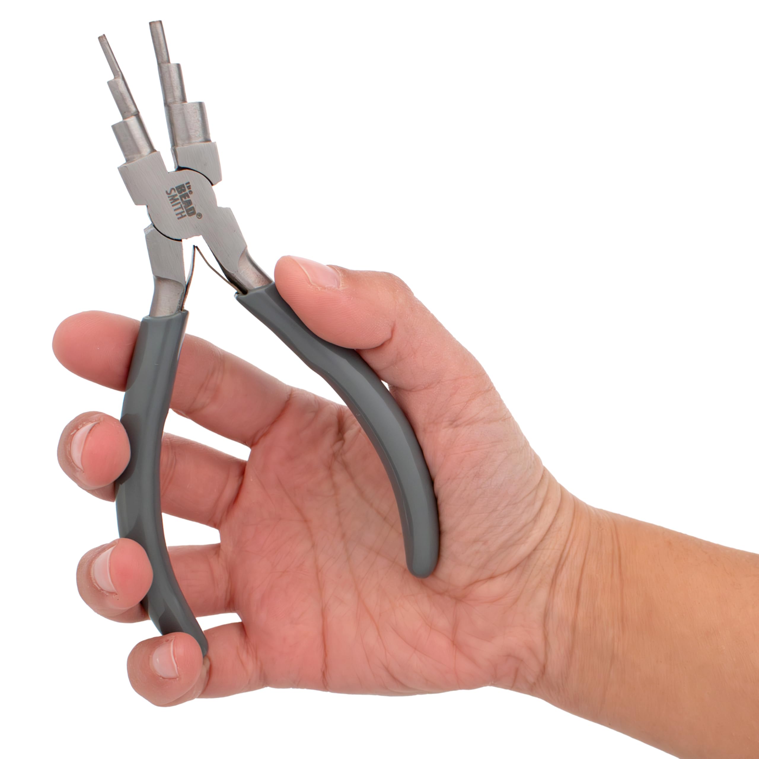 The Beadsmith Wire Looping Pliers – Create 6 Sizes (Ranging 2-9mm) of Loops & Jump Rings, 5.5