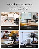 Pro Breeze 6 Inch Clip On Fan 2 Speeds Mains Powered 360° Rotation view 9