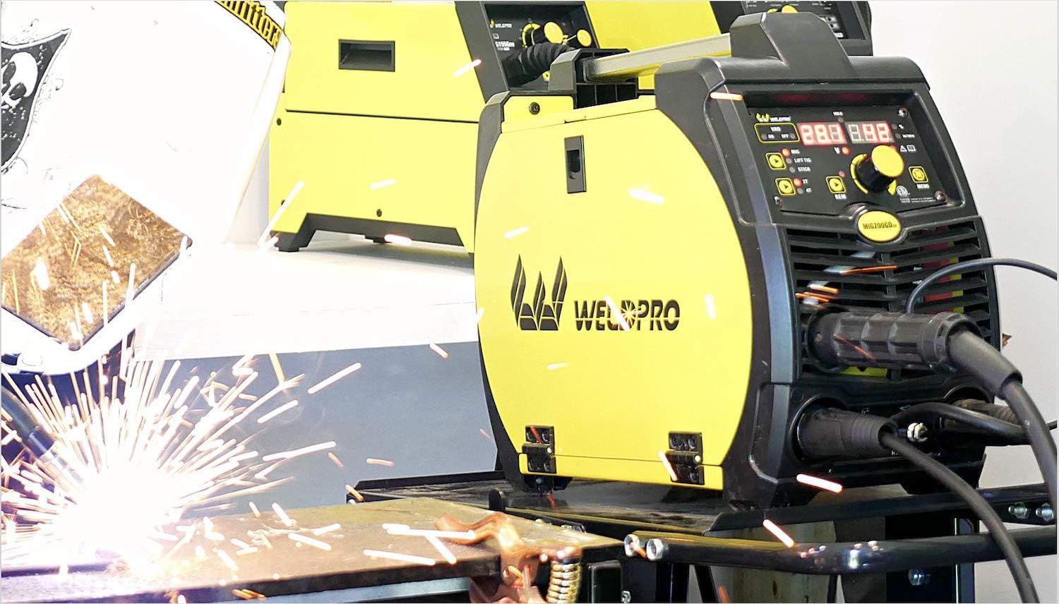 Weldpro 200 Amp Inverter Multi Process Welder with 3 Year Warranty Dual Voltage 220V/110V Mig/Tig/Arc Stick 3 in 1 welder/welding machine - - 