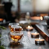 delka Unscented White Tea Lights 8-Hour Burn Time Pack of 50 view 6