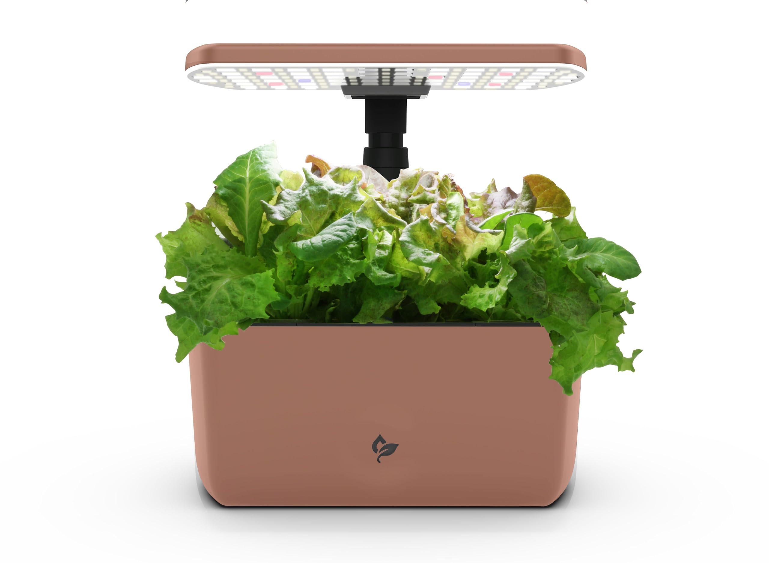 AeroGarden Harvest Lite in Mocha, Soil-Free Indoor Hydroponic Garden with LED Grow Light for Year-Round Gardening of up to 6 Herbs and Vegetables Image