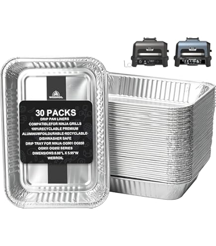 Amazon.com: 20 Pack Drip Pans Liners Compatible for Ninja OG701