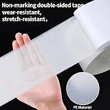 MILEQEE Double Sided Tape 15mm x 20m Mounting Tape White High Strength Fabric view 3