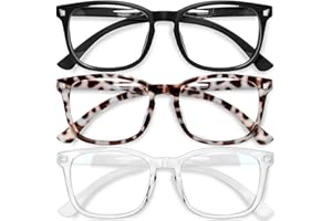 Gaoye Stylish Blue Light Glasses for Woman - Computer Glasses for Blue Light Blocking - Lightweight Frames - 3 pack