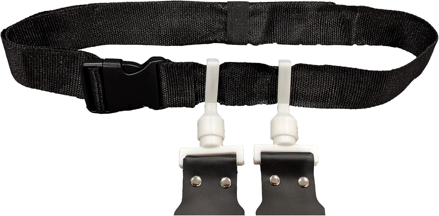 Public Sports Flag Football Belt - 2 Flags - Single (Black): Clothing