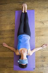 Yoga-Mad Eye Pillow 100% Organic Cotton Lavender Linseed Filled Purple view 2