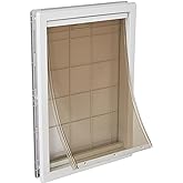 Ideal Pet Products Designer Series Plastic Pet Door | Telescoping Frame, Extra Large, 10.5" x 15" Flap Size