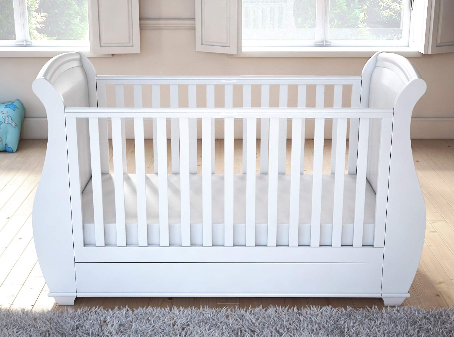 cot bed with side drop