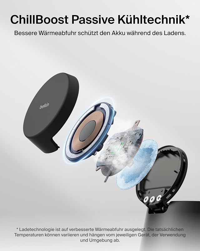 UltraCharge 3-in-1 Induktive Ladestation mit Qi2, 25W – Schwarz