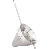 HIC Kitchen Chinois Fine-Mesh Cone Sieve, 18/8 Stainless Steel, For Straining Sauces, Soups, And Purees, 7-Inch Diameter