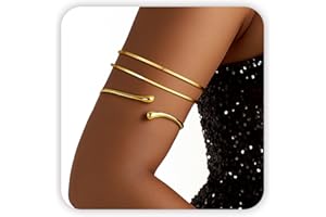 PEALICIOUS Gold Chunky Bracelet for Women, 14K Gold Plated Gold Bangle Bracelet Silver Chunky Bangles Bead Bracelets Gold Sack Gold Arm Cuff Pearl Jewelry Set Arm Cuff Jewelry