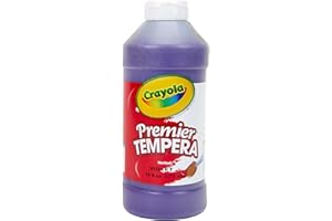Crayola Premier Tempera Paint For Kids - Violet (16oz), Kids Classroom Supplies, Great For Arts & Crafts, Non Toxic, Easy Squeeze Bottle