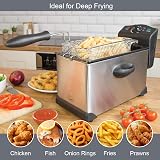 Quest 3 Litre Deep Fat Fryer Stainless Steel 2000W 2-4 Serves view 3