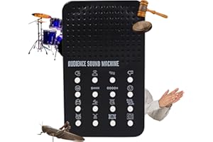 ZANY TRAINS Audience Sound Machine with 16 Cheers, Boos, Applause, Cheering, Cricket Noises, Rim Shot, Record Scratch - Portable Electronic Audience Themed Sound Maker for Kids with 16 Effects - Practical Joke