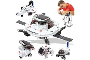 Hechify STEM Projects Toys for Kids Ages 8-12,Solar Robot Science Kits Gifts for Kids Teens Boys,Space Toy Sets-190Pcs Building Experiments Robots for Teenage Ages 8+