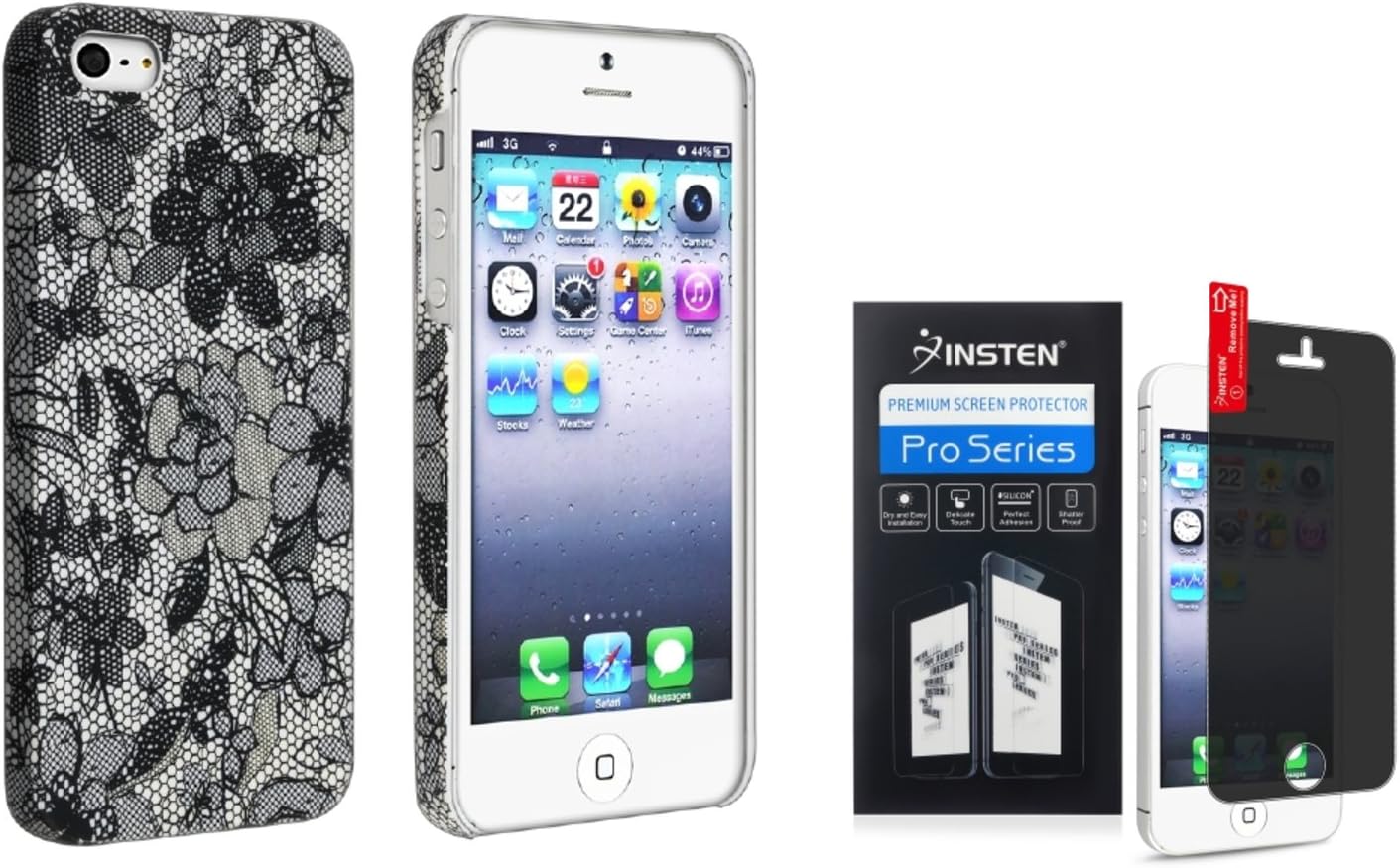 iPhone SE Case+Screen protector, Everydaysource Compatible