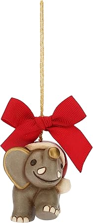 Addobbi Natalizi Thun.Thun Mini Elefante Da Appendere Addobbo Natalizio Per Albero Con Fiocco Rosso Ceramica I Classici Amazon It Casa E Cucina