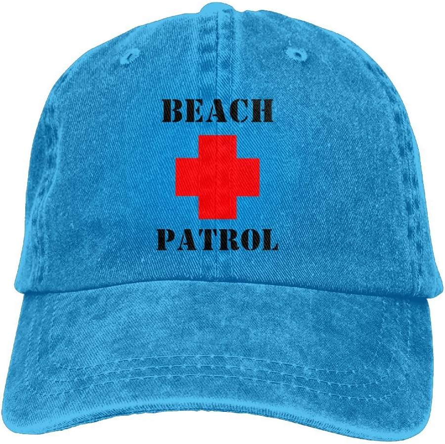 Jshajshk Unisex Beach Patrol Keep Warm Cap Beach Patrol Running Hats Twill Hat Royalblue