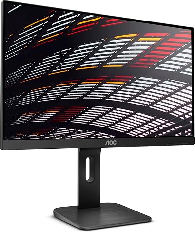 AOC X24P1 24 Inch FHD IPS Monitor 60Hz 4ms Height Adjust USB Hub Speakers