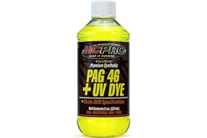 HCPRO KEEP IT RUNNING HCPRO HCP46UV8 PAG 46 Viscosity Plus UV Dye Lubricant – 8oz (Pack of 1), High-Performance Oil for Auto A/C Systems, Leak Detection & Compressor Protection, Compatible with Common A/C Systems