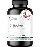 Designs for Health GI Revive - Slippery Elm Gut Health Support with Licorice Root, L-Glutamine + Zinc Carnosine - MSM, Marshmallow Root Powder + Okra Extract (210 Capsules)