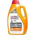 Nature’s Miracle Set-In Stain Destroyer, 1 Gallon, For Cat Messes, Oxy Formula With Orange Scent