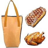 BBQ Blanket for Resting Meat, Insulated Smoker Grilling Bag for Juicy Flavorful Meats, Ideal BBQ Accessories for Brisket/Ribs/Beef/Turkey/Pork More, Durable, Reusable, Oil-Proof, Easy to Clean（21in）