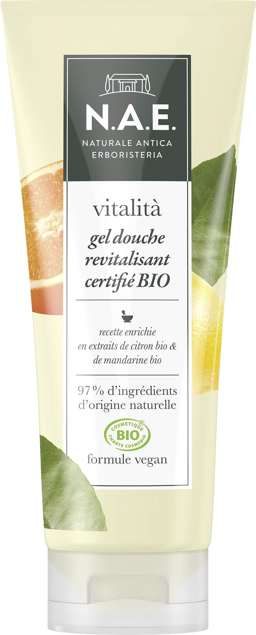 N.A.E. Certified Organic Shower Gel - Revitalising - 200 ml