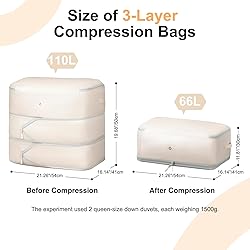 Easortm Comforter Storage Bag - Large Capacity