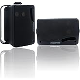 STUDIOFINIX Altavoces pasivos para exteriores con cable, impermeables, 3.5 pulgadas, 3 vías, 200 W, superficie marina y altav