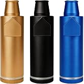 OakMsOik Metal Ieak-proof Bottle (3nd Generation Upgrade Version) (Black Blue Gold）Portable Pepper Shaker (3 pack)